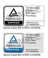 TUV Rheinland Serial Label