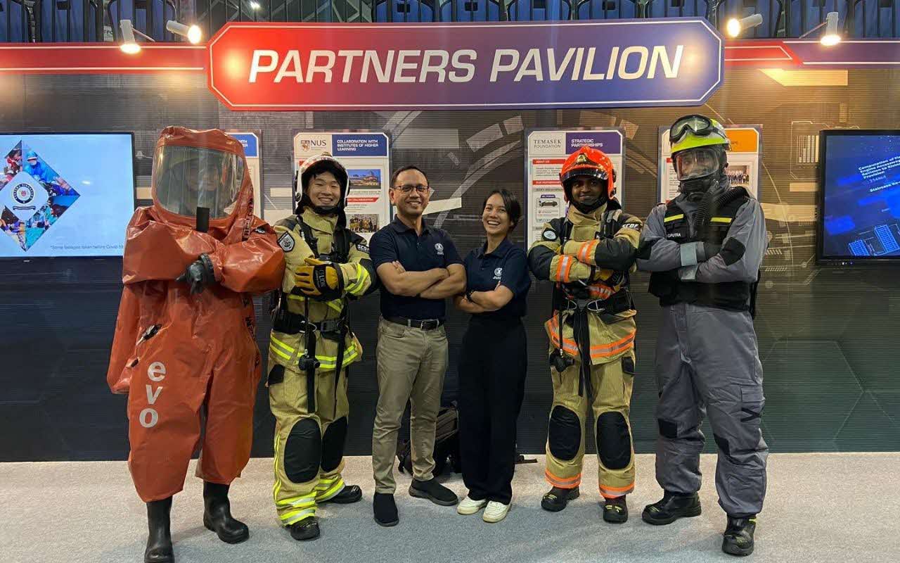 SCDF officers at the SGFPC Partners Pavilion