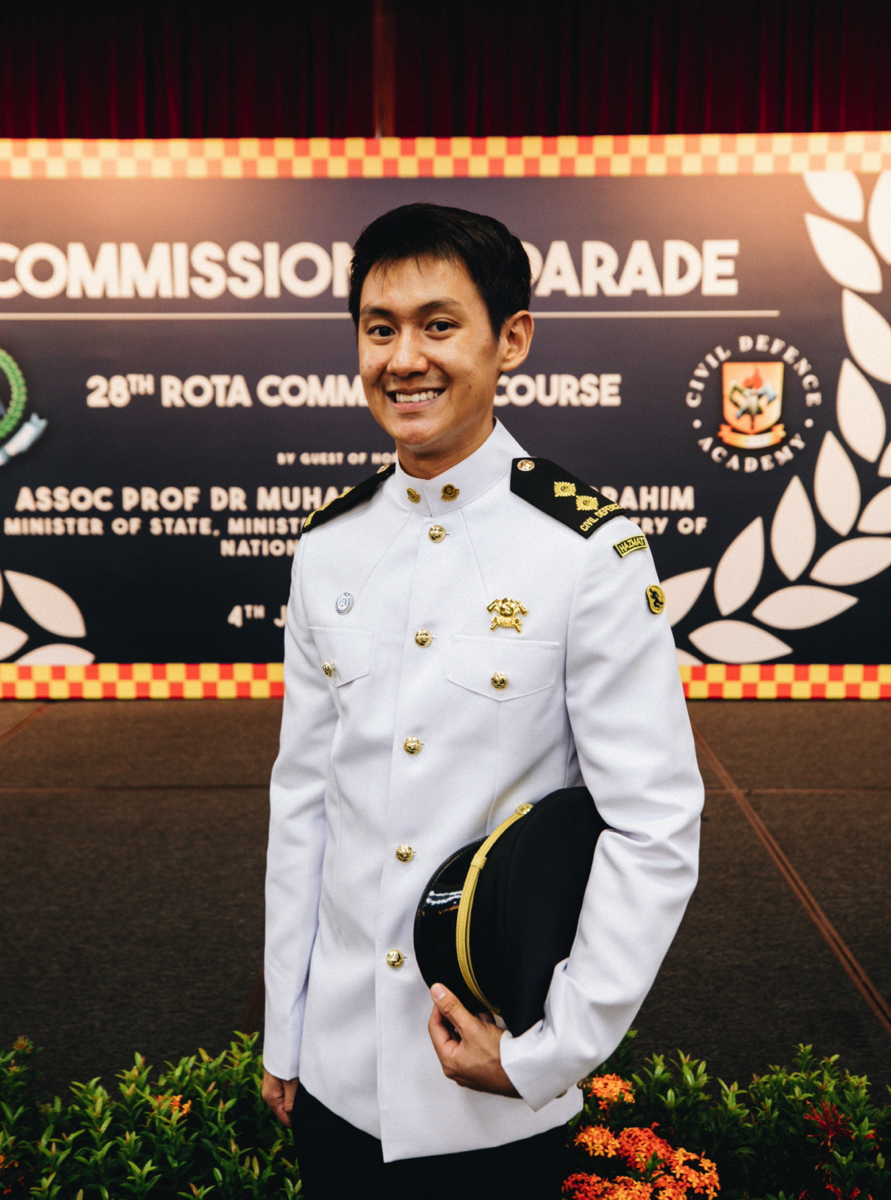 LTA See Jin Kang at the 28th Rota Commander Course Commissioning Parade