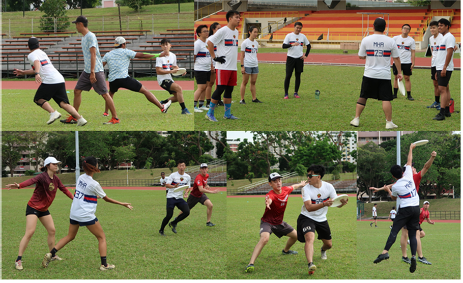 In the fast-paced sport of Frisbee, players advance the disc by passing it to a teammate in the end zone to score goals