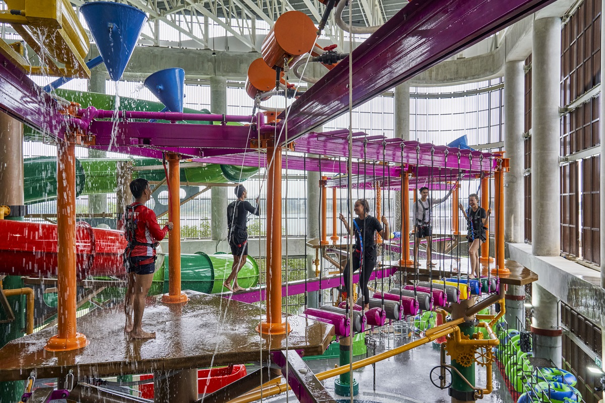 Aqua Adventure is Singapore’s first integrated all-weather indoor water adventure centre Source: HomeTeamNS