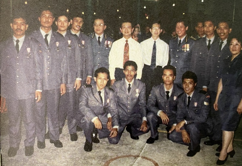 SGT3 Jaais after the Highland Towers rescue mission in Kuala Lumpur, Malaysia, December 1993