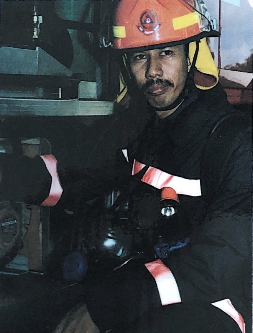 SWO (RET) Selamat was then Staff Sergeant and Rota Leader at Ang Mo Kio fire station (1998 to 2007)