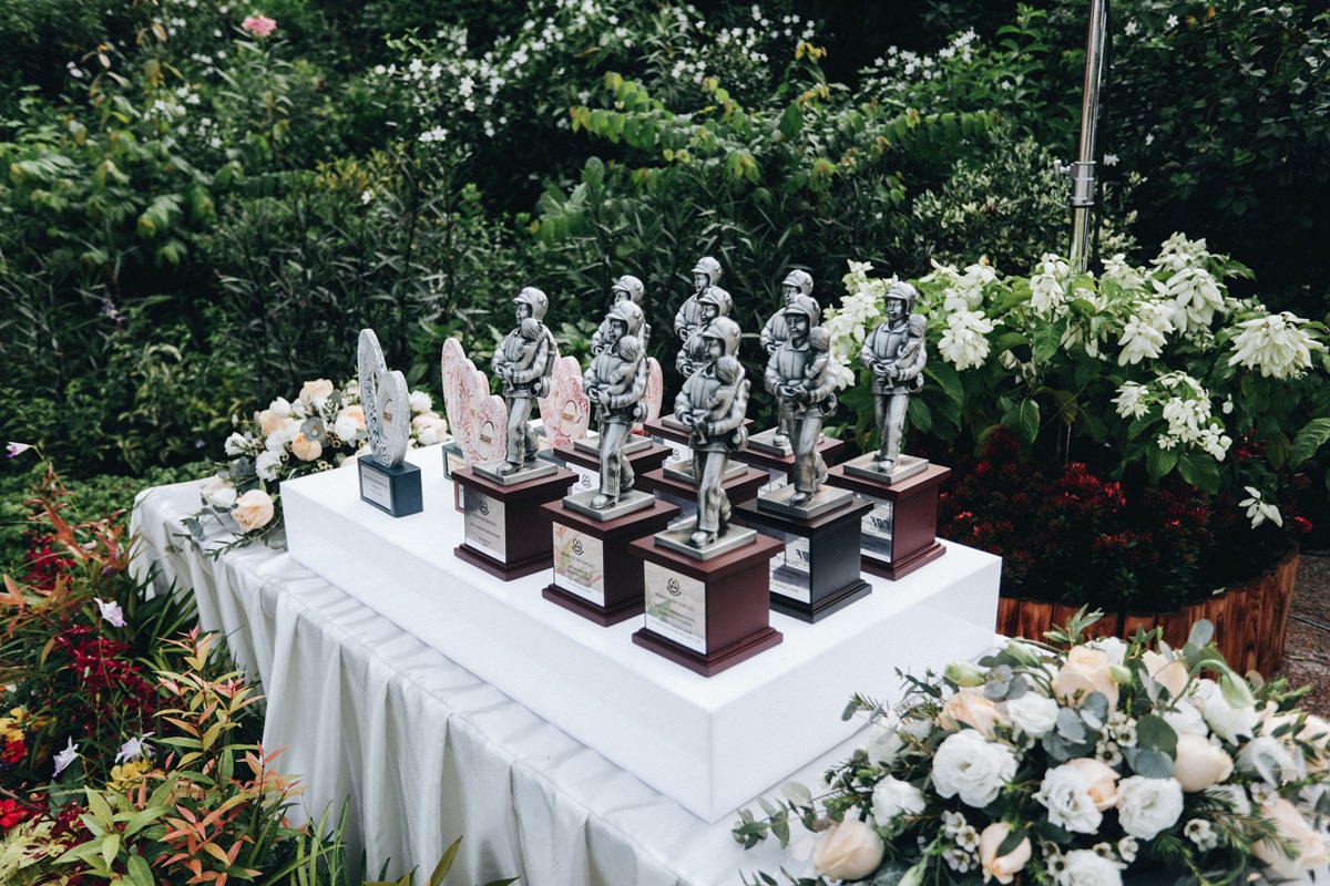 The Pride and Care Star Award, NSF of the Year Award and NSman of the Year Award were presented by Minister Shanmugam during the Garden Reception