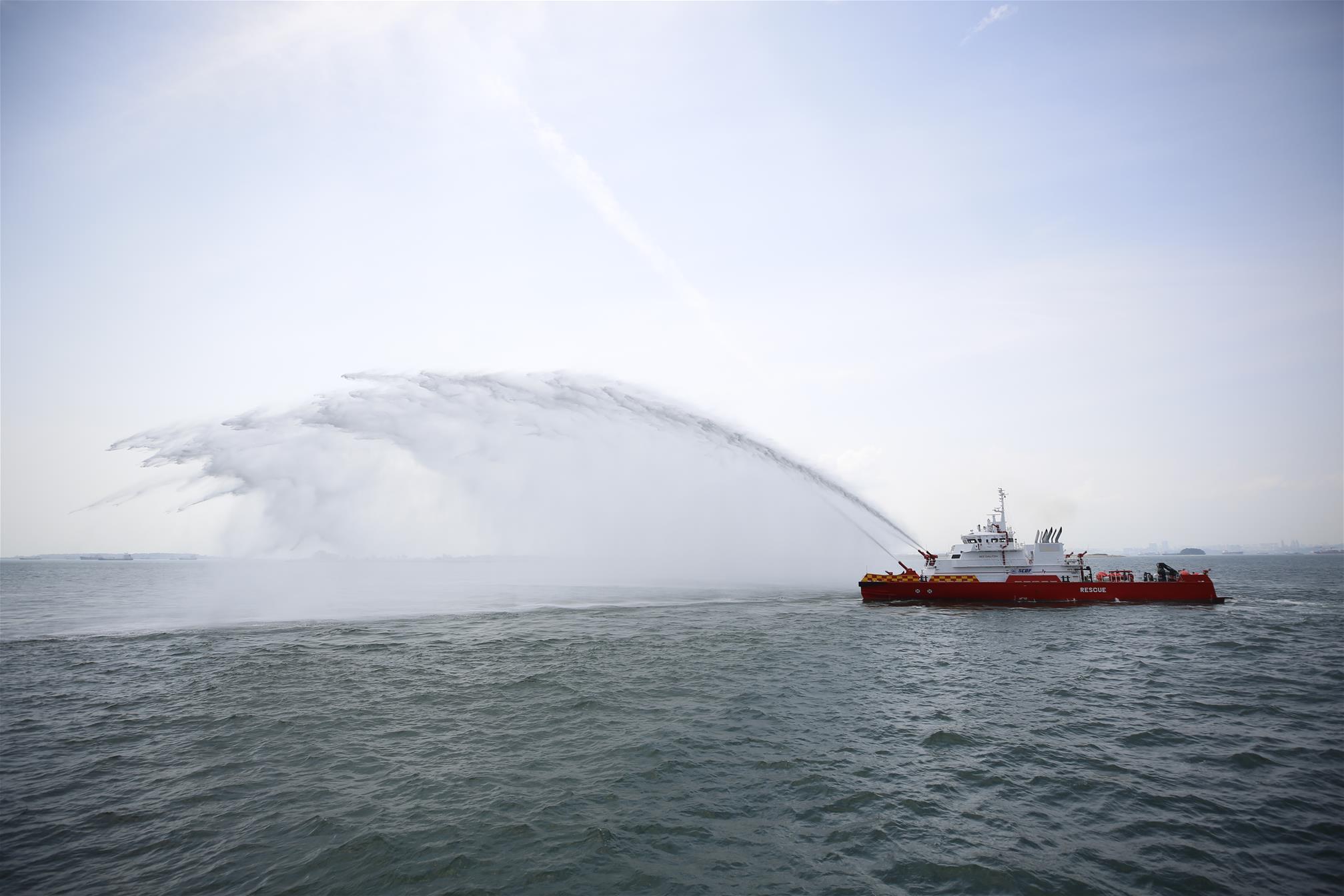 08c 3 New Commissioned Vessels to Boost SCDFs Marine Firefighting Capability