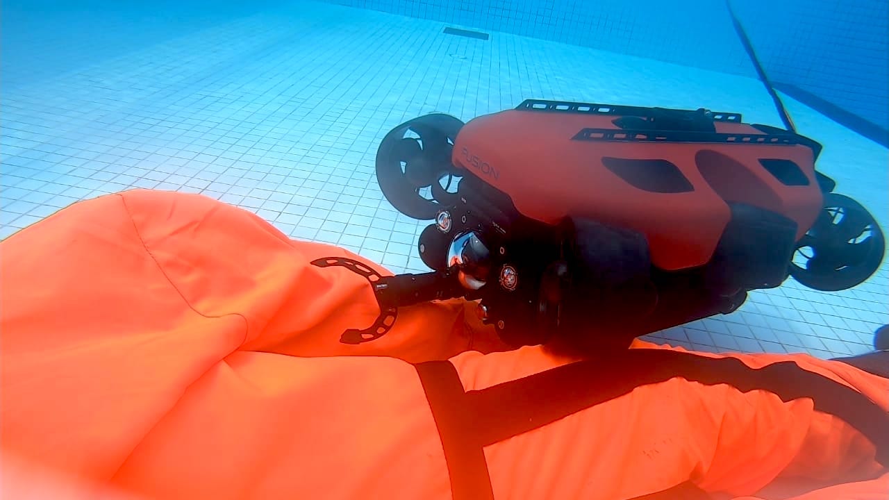The ROV is capable of detecting a casualty underwater
